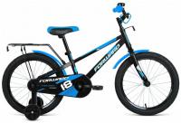 Велосипед FORWARD METEOR 18 (1 ск. рост 18") черный/синий 2020