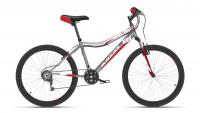 Велосипед Black One Ice 24 (d 24" 21ск, рост 13") серый/красный/белый