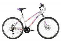 Велосипед Black One Alta 26 D серебристый/фиолетовый/розовый 18"