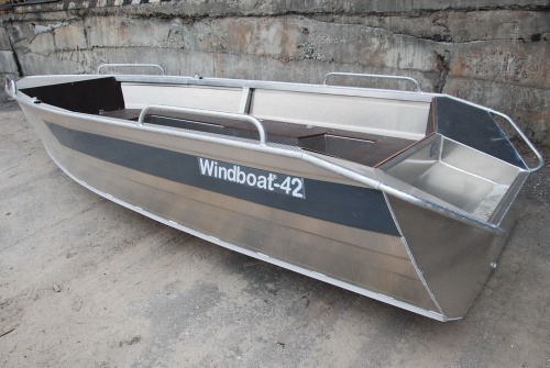 Лодка моторная WINDBOAT- 42 до25 л.с.