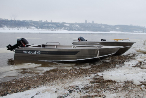 Лодка моторная WINDBOAT- 42 до25 л.с.