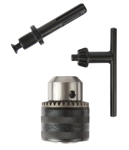 Патрон ключевой с адаптером SDS+ Практика 13мм 1/2"-20, 030-993